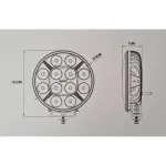 Faro led STRANDS SWEDSTAFF 9" Largo alc.