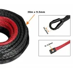 Cable sintético Cabrestante 9,5mmx30mts con gancho
