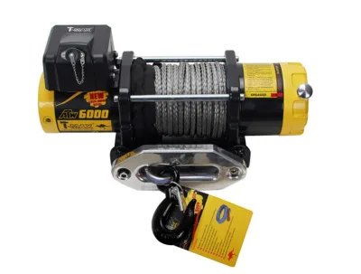 Cabrestante T-MAX ATW-6000 cab.sintético 12v 2.720kg