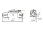 Cabrestante T-MAX Titan Series 13000 12v cab.sintético