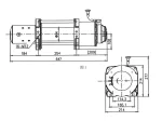 Cabrestante T-MAX Industrial 16500 24v