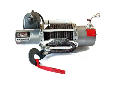 Cabrestante T-MAX 22500 Industrial 24v cab.sintético enfundado