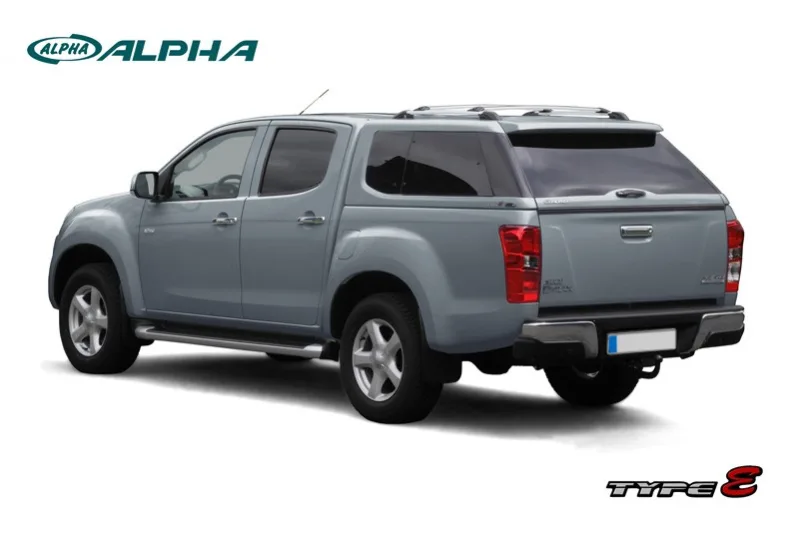 Hard Top ALPHA TYPE E+ con ventanas D-MAX 2012-2020 dob.cab.