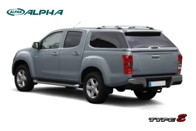Hard Top ALPHA TYPE E+ con ventanas D-MAX 2012-2020 dob.cab.
