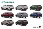 Hard Top ALPHA TYPE E+ con ventanas D-MAX 2012-2020 dob.cab.