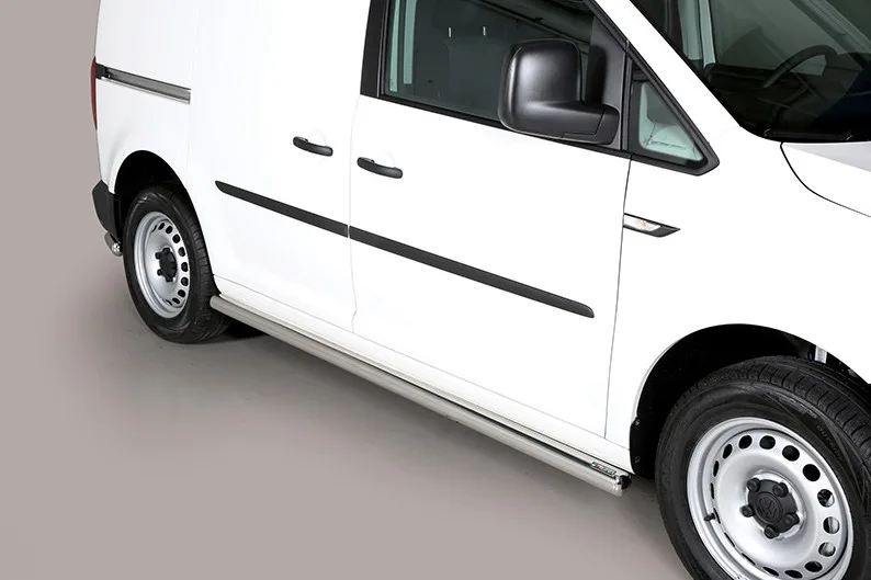 Estribos tubo Inox 63mm CADDY 2004-2010 SWB