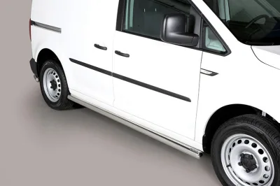 Estribos tubo Inox 63mm CADDY 2004-2010 SWB