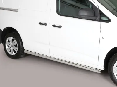 Estribos tubo Inox 63mm CADDY desde 2021 carrocería larga