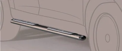 Estribos tubo Inox ovalados con pisantes TOUAREG 2003-2010