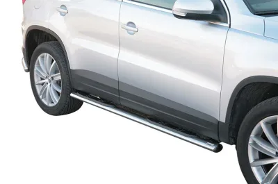 Estribos tubo Inox ovalados con pisantes TIGUAN 2007-2011