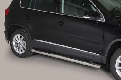 Estribos tubo Inox 76mm con pisantes TIGUAN 2011-2016