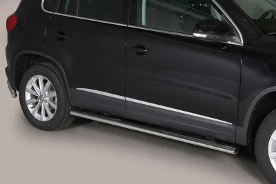 Estribos tubo Inox ovalados con pisantes TIGUAN 2011-2016