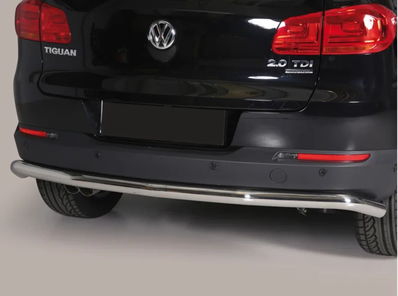 Protector tubo Inox 63mm paragolpes trasero TIGUAN 2011-2016