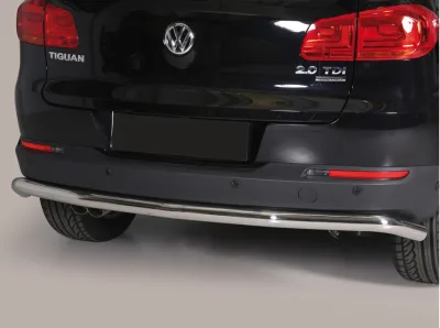 Protector tubo Inox 63mm paragolpes trasero TIGUAN 2011-2016