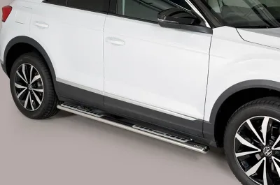 Estribos tubo Inox ovalados con pisantes T-ROC 2017-