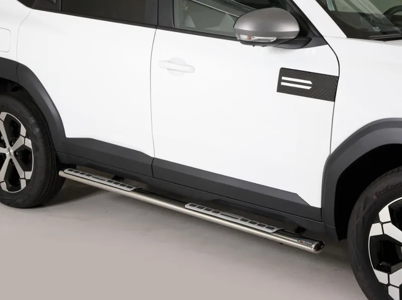 Estribos tubo Inox ovalados con pisantes BIGSTER 2025-