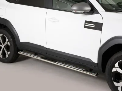 Estribos tubo Inox ovalados con pisantes BIGSTER 2025-