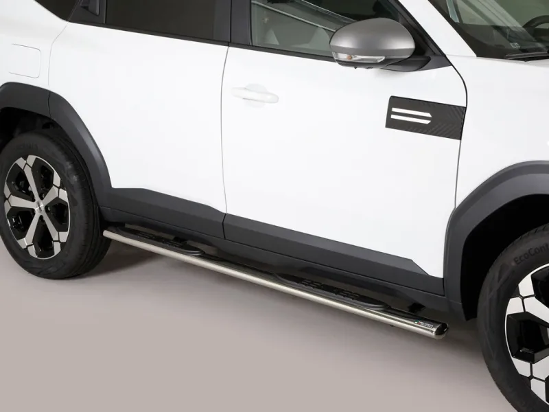 Estribos tubo Inox ovalados con pisantes BIGSTER 2025-