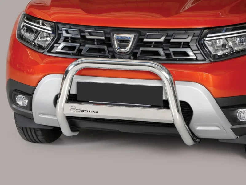 Defensa central Inox 63mm con CE DUSTER 2017-2019