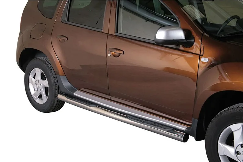 Estribos tubo Inox 76mm con pisantes DUSTER 2010-2017