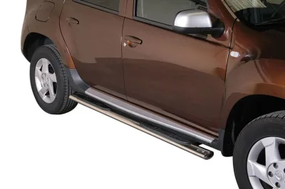 Estribos tubo Inox ovalados con pisantes DUSTER 2010-2017