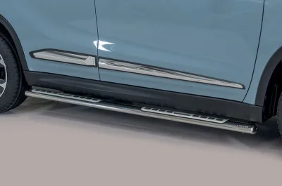 Estribos tubo Inox ovalados con pisantes VITARA 2019-