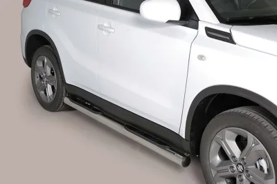 Estribos tubo Inox 76mm con pisantes VITARA 2015-2019