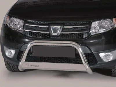 Defensa central Inox 63mm con CE SANDERO STEPWAY 2013-2020