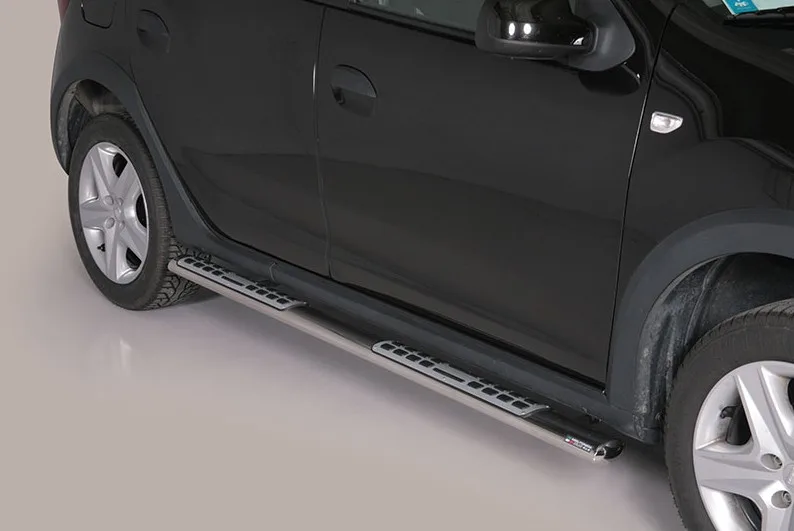 Estribos tubo Inox ovalados con pisantes SANDERO STEPWAY 2013-2020