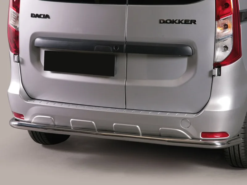 Protector tubo Inox 63mm paragolpes trasero DOKKER 2012-