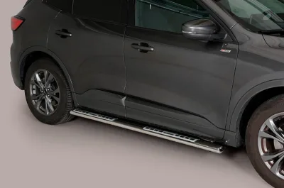 Estribos tubo Inox ovalados con pisantes KUGA 2020-