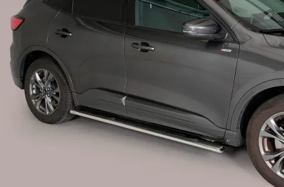 Estribos tubo Inox ovalados con pisantes KUGA 2020-