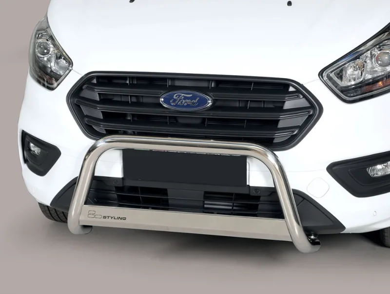 Defensa central Inox 63mm con CE TRANSIT CUSTOM 2018-2023