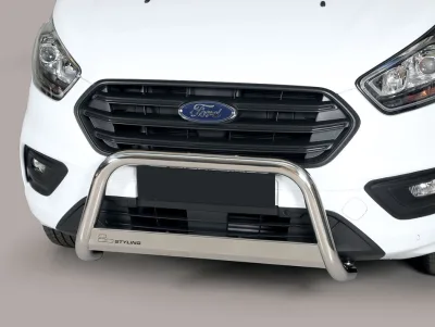 Defensa central Inox 63mm con CE TRANSIT CUSTOM 2018-2023