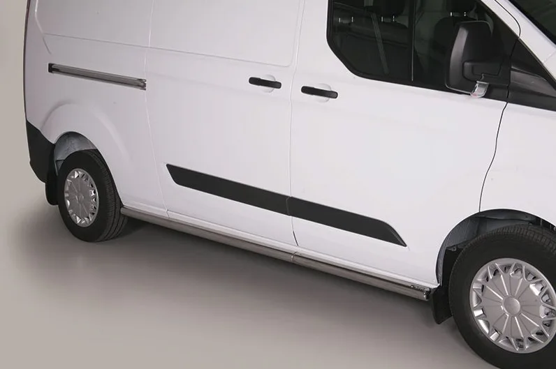 Estribos tubo Inox 63mm TRANSIT CUSTOM 2013-2023