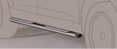 Estribos tubo Inox ovalados con pisantes MONTERO V80 3P