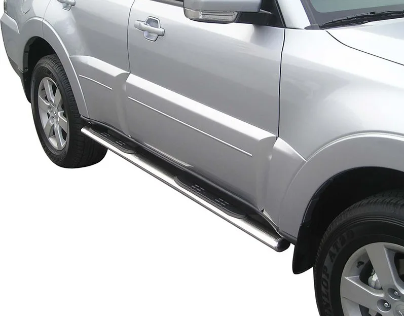 Estribos tubo Inox ovalado con pisantes MONTERO V80 3P