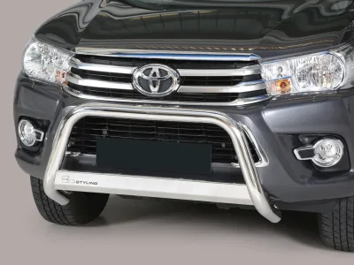 Defensa central Inox 63mm con CE HILUX REVO 2016-2021