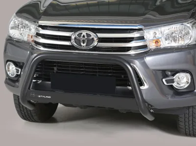 Defensa central Inox 63mm con CE HILUX REVO 2016-2021