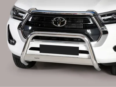 Defensa central Inox 63mm con CE HILUX REVO 2021-