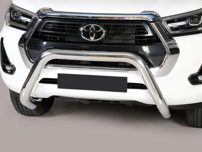 Defensa central Inox 76mm CE HILUX REVO 2021-