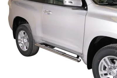 Estribos tubo Inox ovalados con pisantes LAND CRUISER J15 2009- 3P
