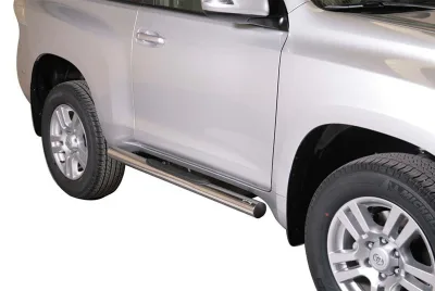 Estribos tubo Inox 76mm con pisantes LAND CRUISER J15 3P