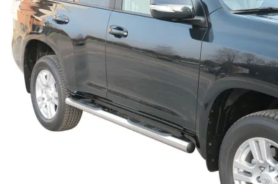 Estribos tubo Inox 76mm con pisantes LAND CRUISER J15 3P