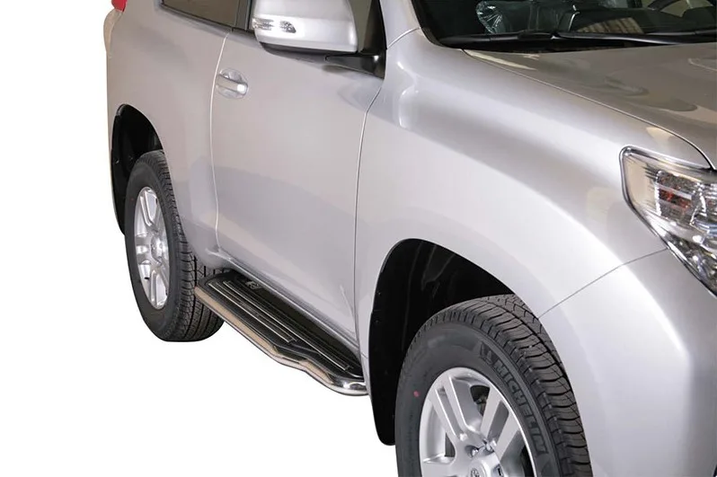 Estribos plataforma Inox tubo 50mm LAND CRUISER J15 3P