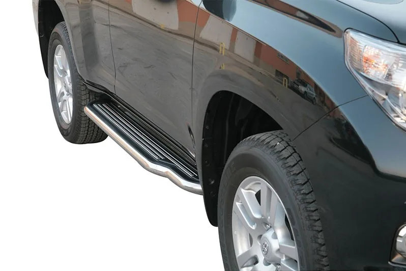 Estribos plataforma Inox tubo 50mm LAND CRUISER J15 3P