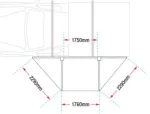 Toldo IRONMAN DELTAWING 180º 1,75m