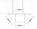 Toldo IRONMAN DELTAWING 180º 1,75m
