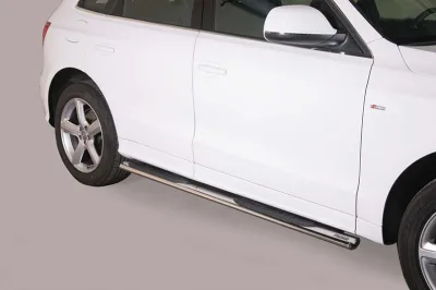 Estribos tubo Inox ovalados con pisantes AUDI Q5 2008-2017