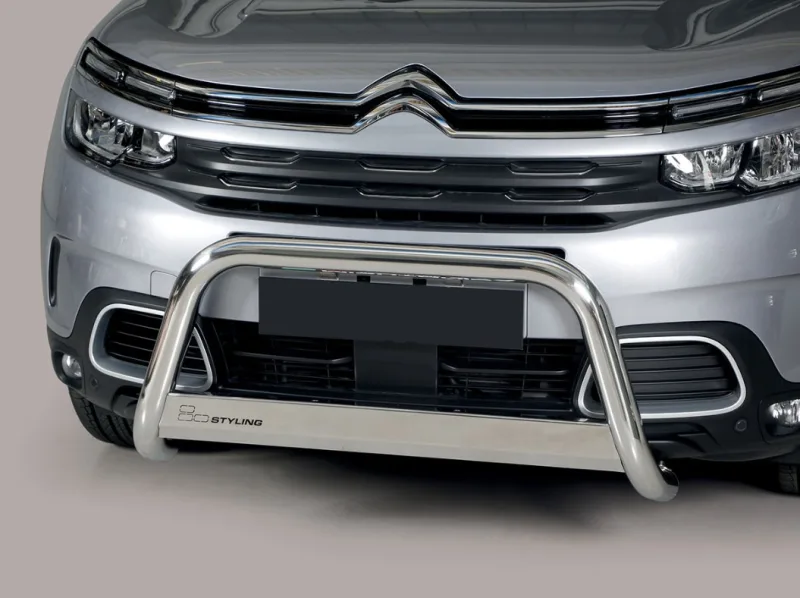 Defensa central Inox 63mm con CE C5 AIRCROSS 2019-